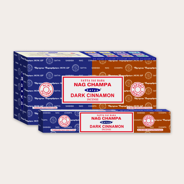 Satya Nagchampa + Dark Cinnamon Incense Sticks- 16g