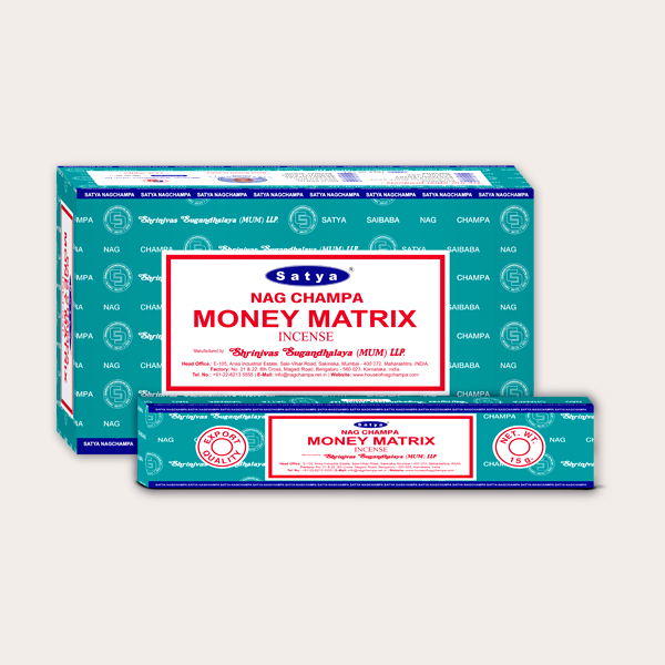 Satya Nagchampa Money Matrix Incense Sticks -15g