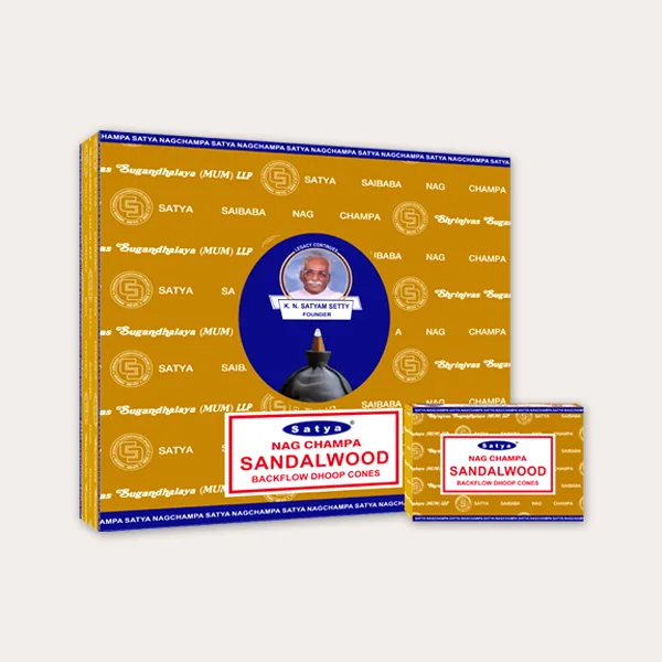 Satya Sandalwood Backflow Cones Satya Sandalwood Backflow Cones