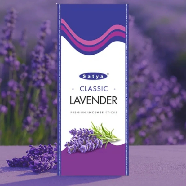 Satya Lavender Incense Sticks Classic Relaxation Aroma in 125g