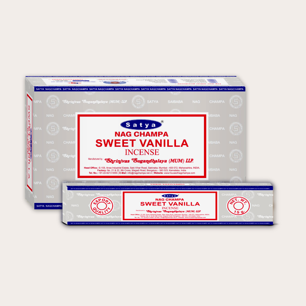 Satya Nagchampa Sweet Vanilla Incense Sticks -15g