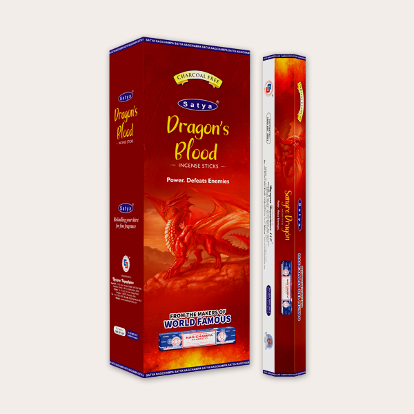 Satya Dragon's Blood Incense Sticks (Pack of 6pcs) - 20 Sticks