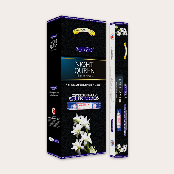 Satya Night Queen Incense Sticks (Pack of 6pcs) - 20 Sticks