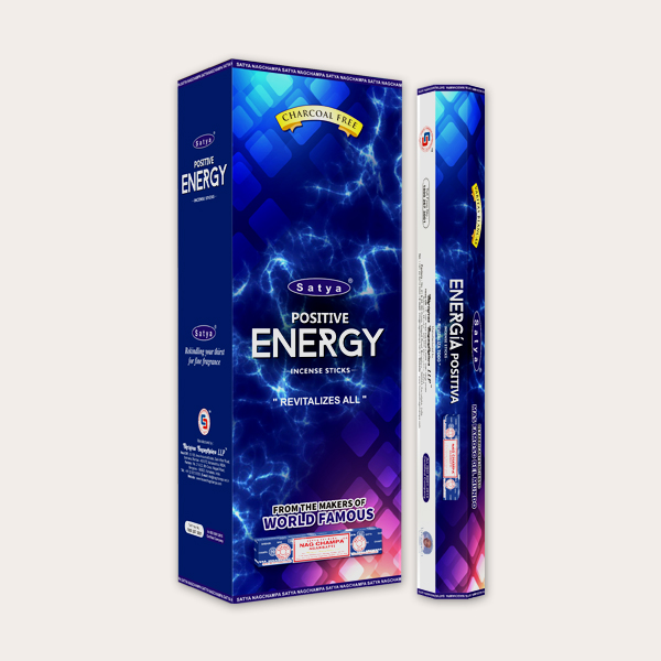 Satya Positive Energy Incense Sticks (Pack of 6pcs) - 20 Sticks