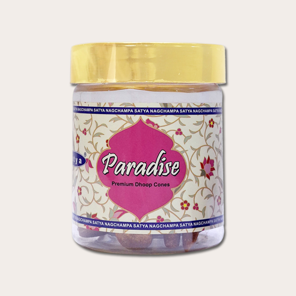 Satya Paradise Premium Dhoop Cones -12 Golden Color Cones